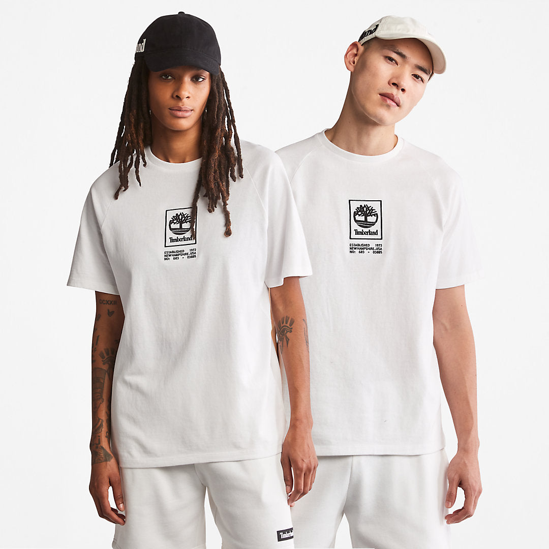 Mens Heavyweight Logo T-Shirt for Men in White - Timberland