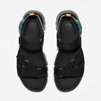 Mens Garrison Trail Webbing-strap Sandal for Men in Black - Timberland