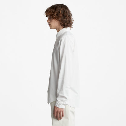 Mens Pleasant River Slim Oxford Shirt for Men in White - Timberland
