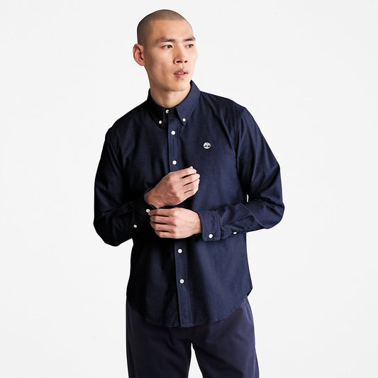 Mens Pleasant River Slim Oxford Shirt for Men in Navy - Timberland