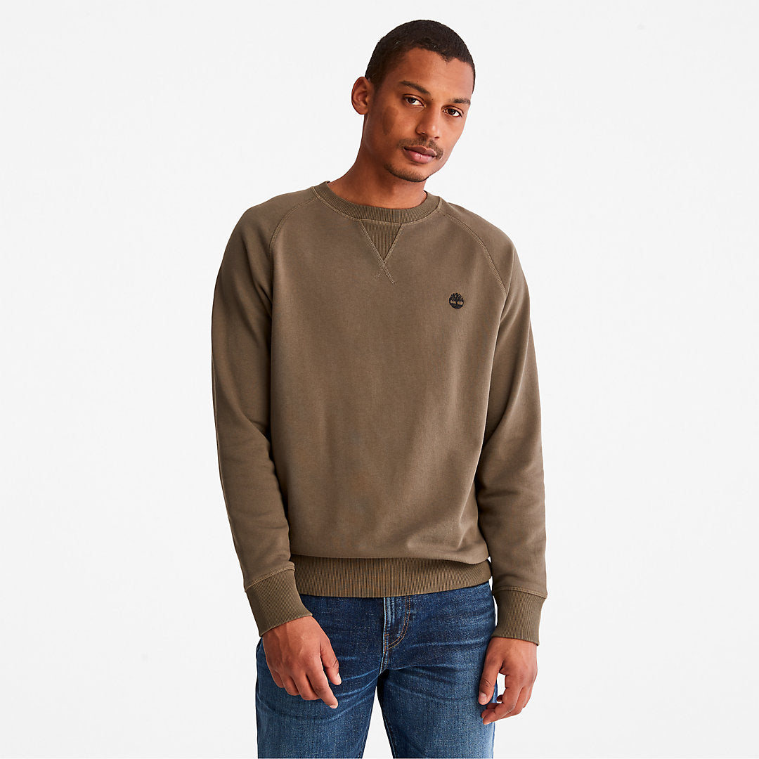 Mens Exeter River Sweatshirt for Men in Dark Green - Timberland