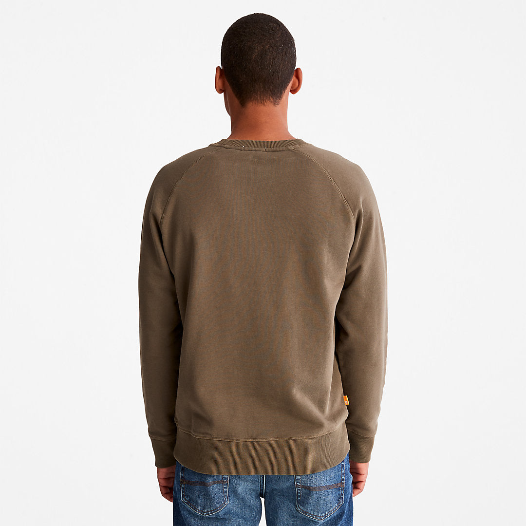 Mens Exeter River Sweatshirt for Men in Dark Green - Timberland