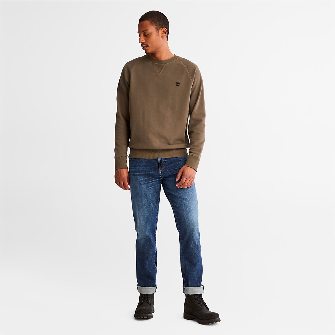 Mens Exeter River Sweatshirt for Men in Dark Green - Timberland