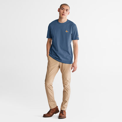 Mens Boot-Logo T-Shirt for Men in Navy - Timberland