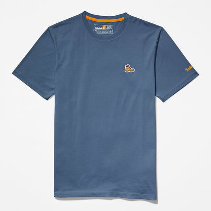 Mens Boot-Logo T-Shirt for Men in Navy - Timberland