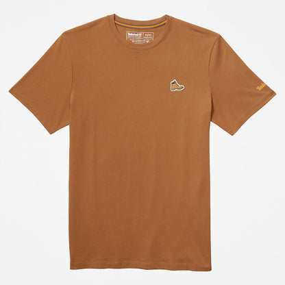 Mens Organic Cotton Boot T-Shirt for Men in Brown - Timberland