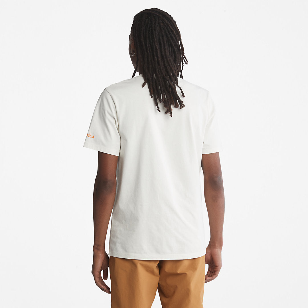Mens Boot-Logo T-Shirt for Men in White - Timberland