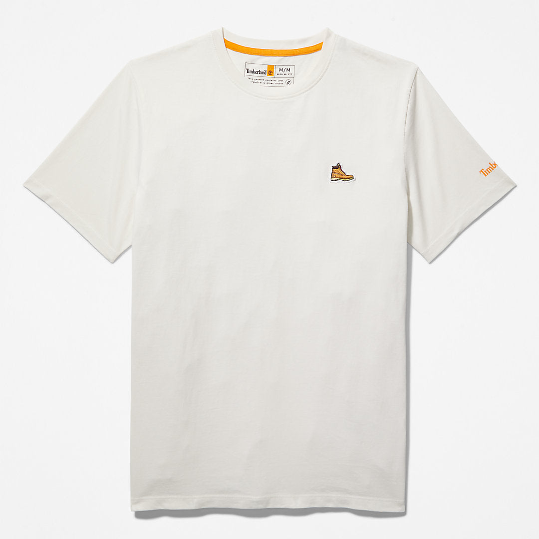 Mens Boot-Logo T-Shirt for Men in White - Timberland
