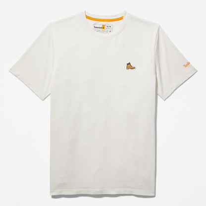 Mens Boot-Logo T-Shirt for Men in White - Timberland