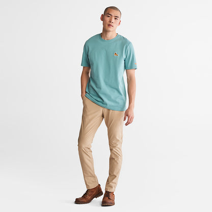 Mens Boot-Logo T-Shirt for Men in Blue - Timberland