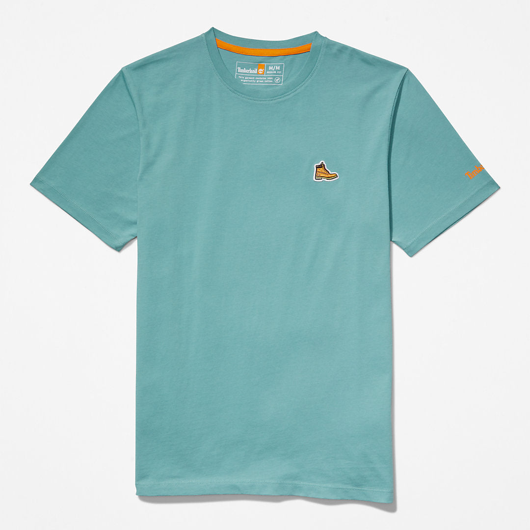 Mens Boot-Logo T-Shirt for Men in Blue - Timberland