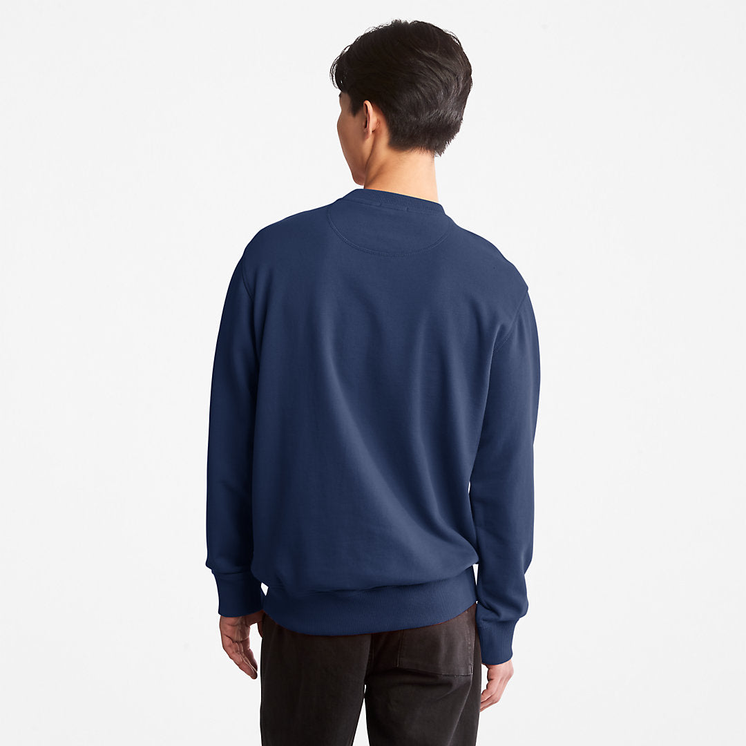 Mens Outdoor Heritage Crewneck Sweatshirt for Men in Navy - Timberland