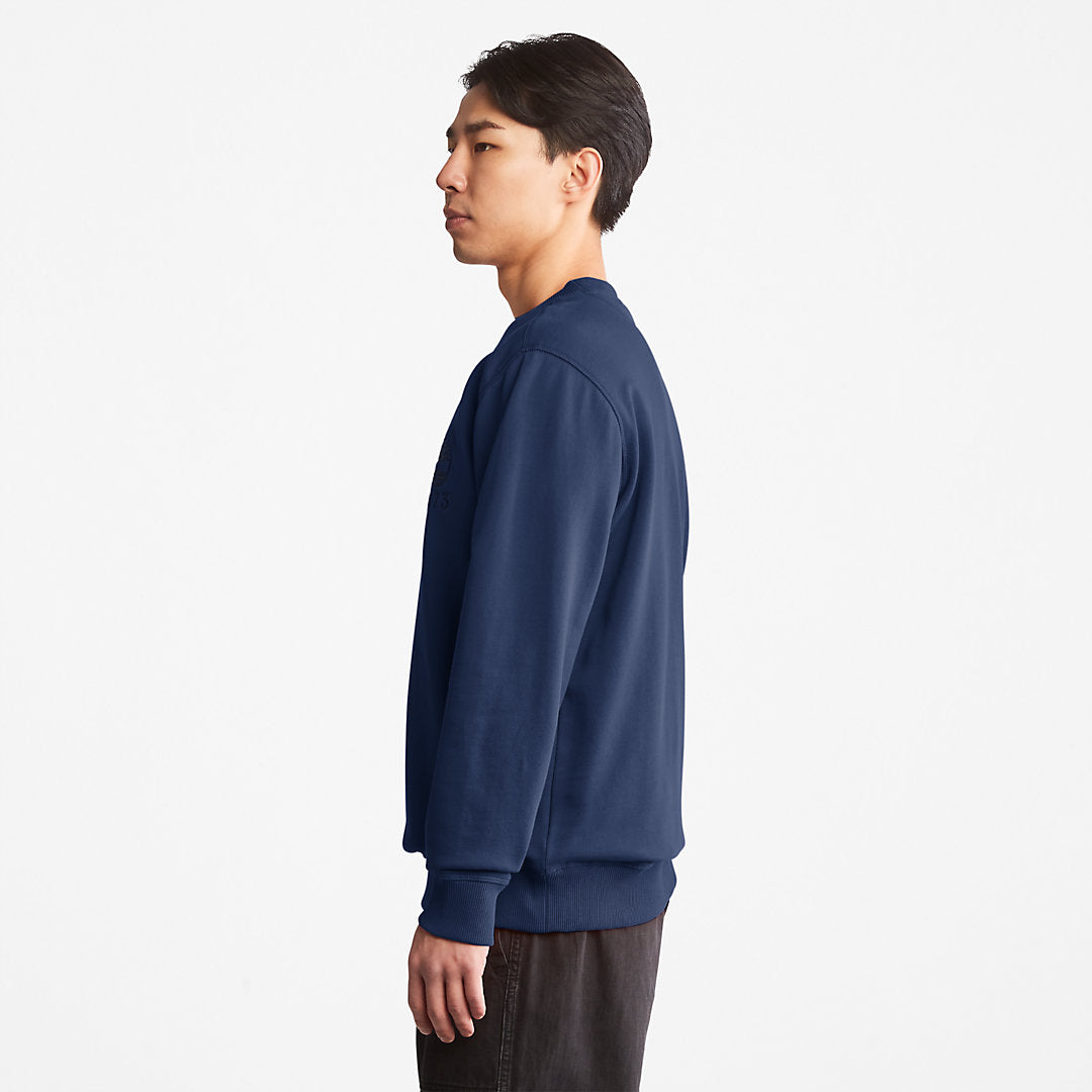 Mens Outdoor Heritage Crewneck Sweatshirt for Men in Navy - Timberland