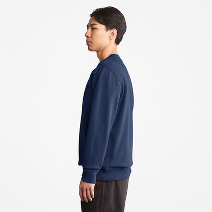 Mens Outdoor Heritage Crewneck Sweatshirt for Men in Navy - Timberland