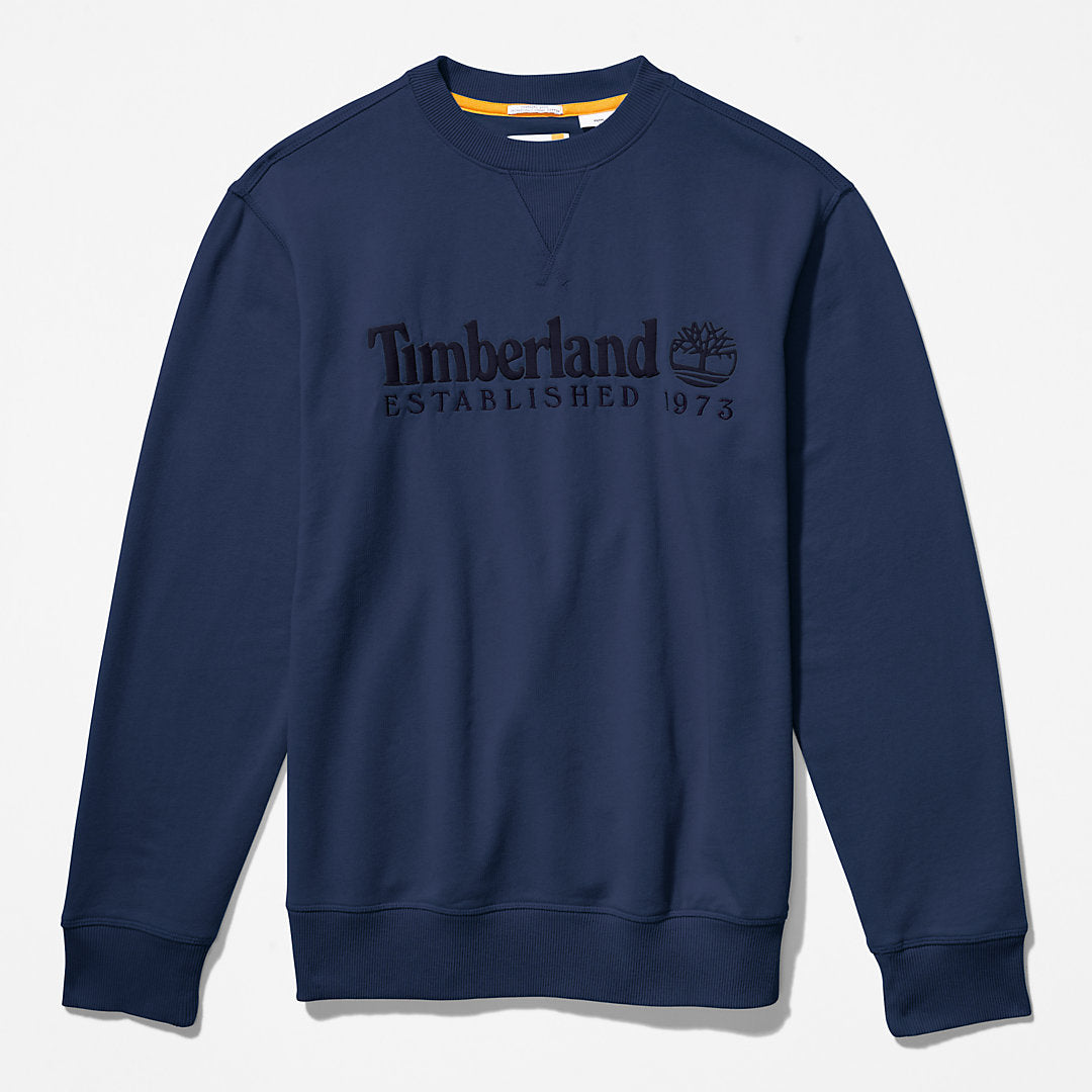 Mens Outdoor Heritage Crewneck Sweatshirt for Men in Navy - Timberland