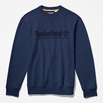 Mens Outdoor Heritage Crewneck Sweatshirt for Men in Navy - Timberland