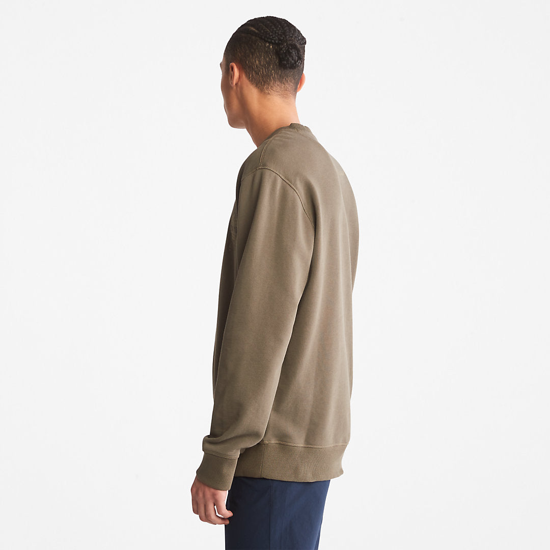 Mens Outdoor Heritage Crewneck Sweatshirt for Men in Dark Green - Timberland