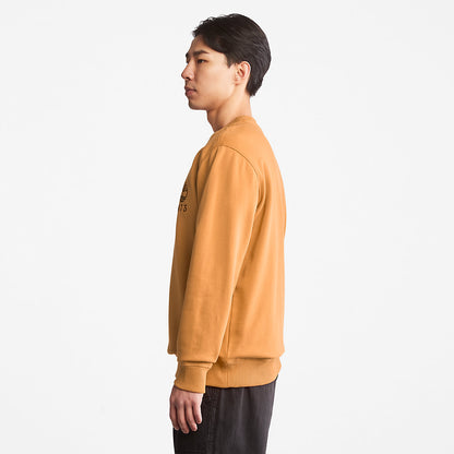 Mens Outdoor Heritage Crewneck Sweatshirt for Men in Dark Yellow - Timberland