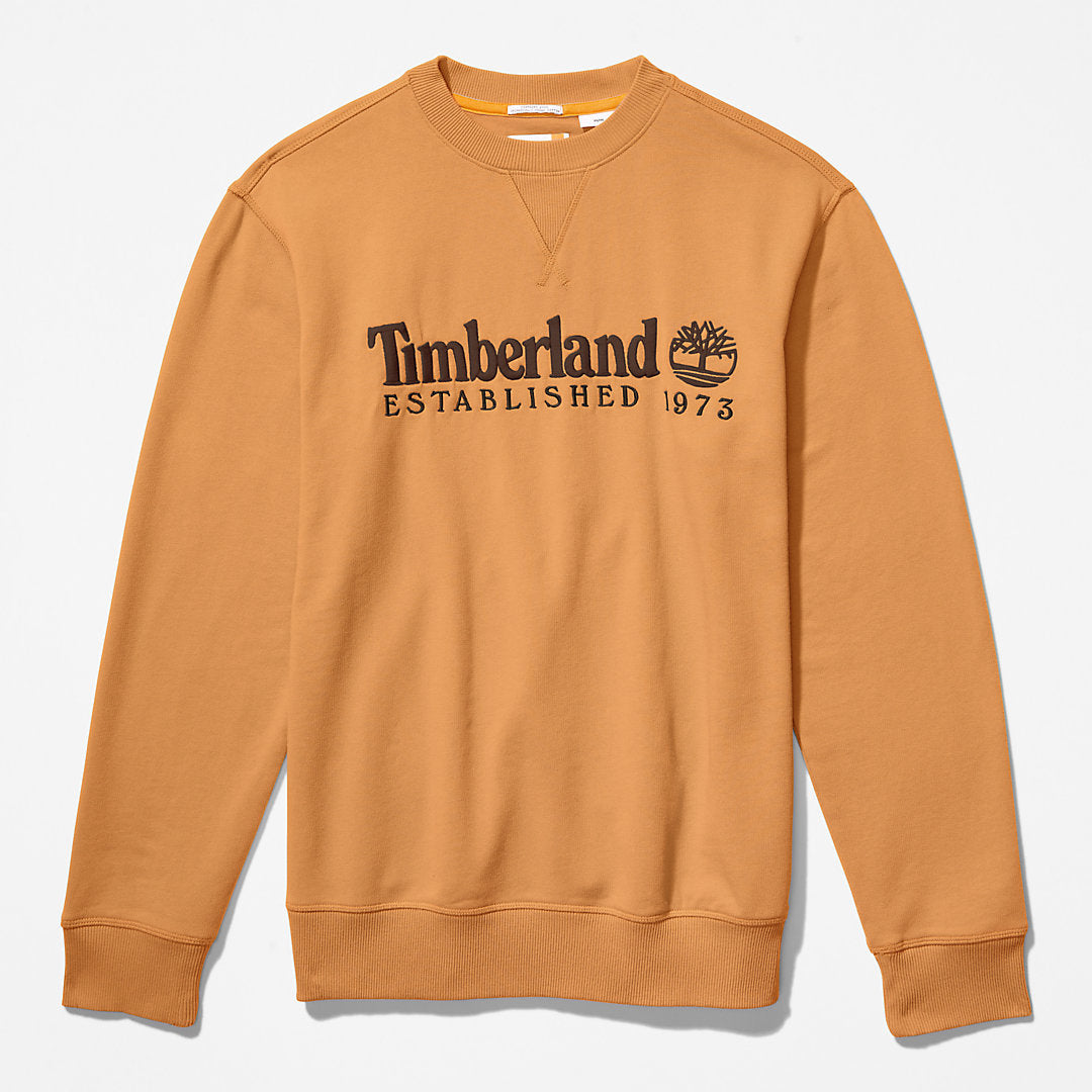 Mens Outdoor Heritage Crewneck Sweatshirt for Men in Dark Yellow - Timberland