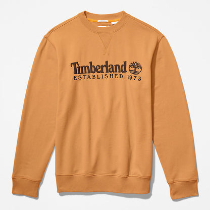 Mens Outdoor Heritage Crewneck Sweatshirt for Men in Dark Yellow - Timberland
