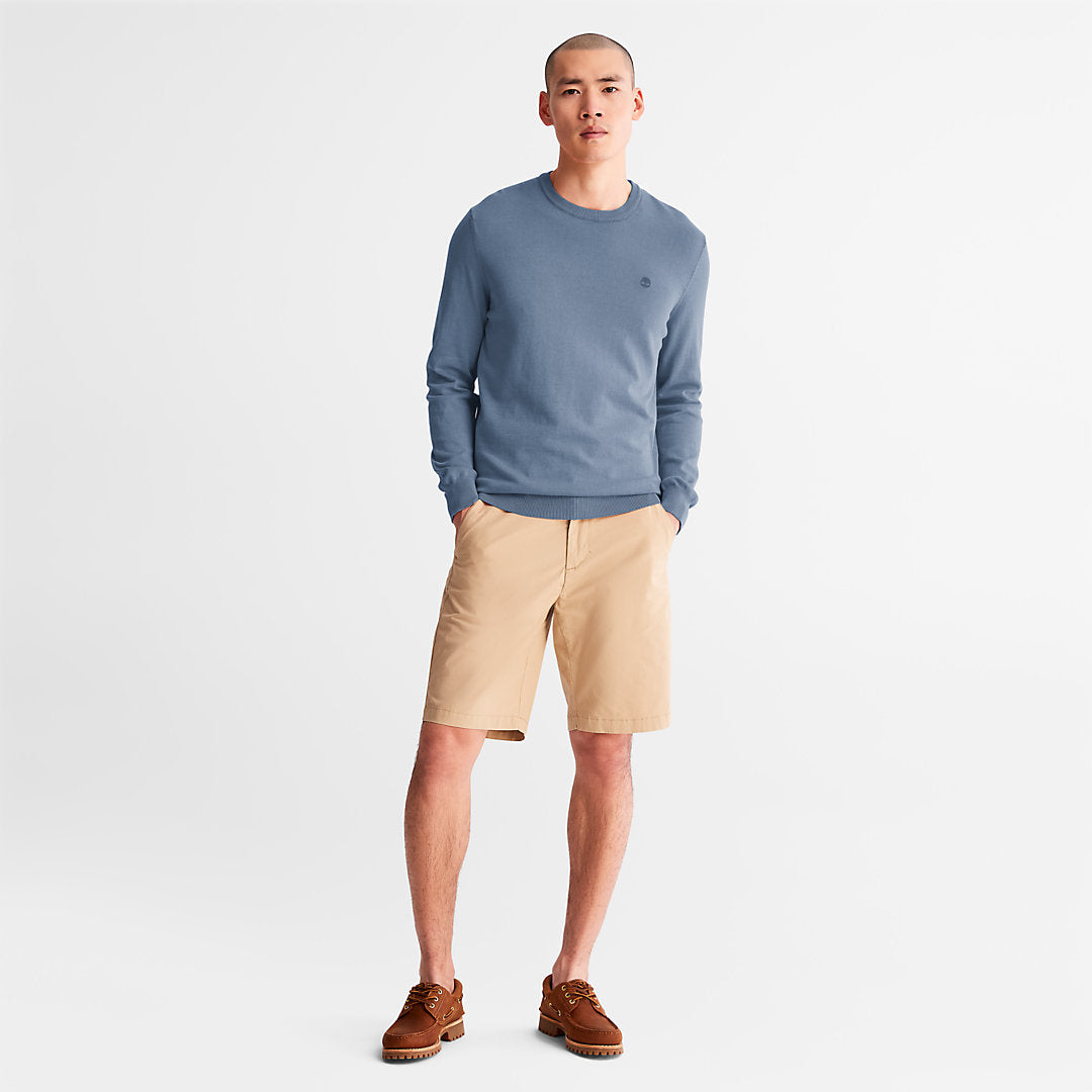 Mens Garment-Dyed Sweatshirt for Men in Navy - Timberland