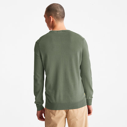 Mens EK+ Lightweight Jumper for Men in Dark Green - Timberland