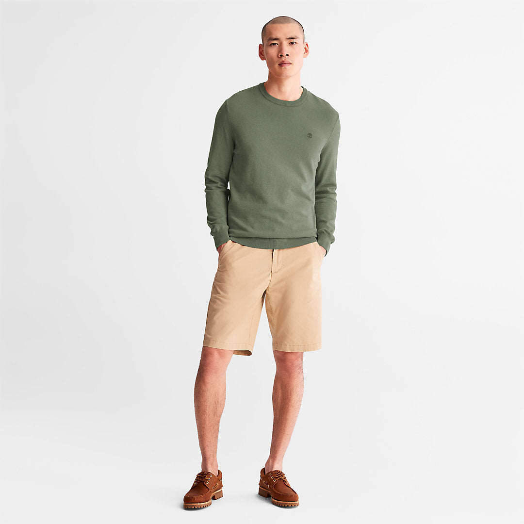 Mens EK+ Lightweight Jumper for Men in Dark Green - Timberland