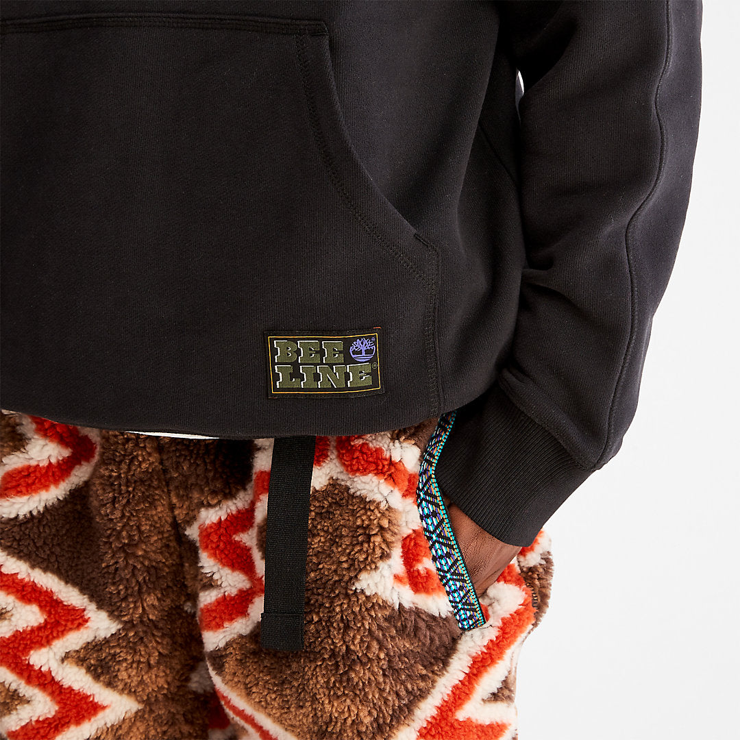 Mens Bee Line x Timberland® Logo Hoodie in Black - Timberland