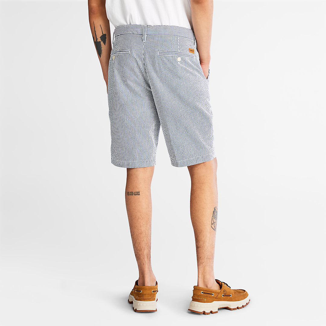 Mens Seersucker Shorts for Men in Blue - Timberland