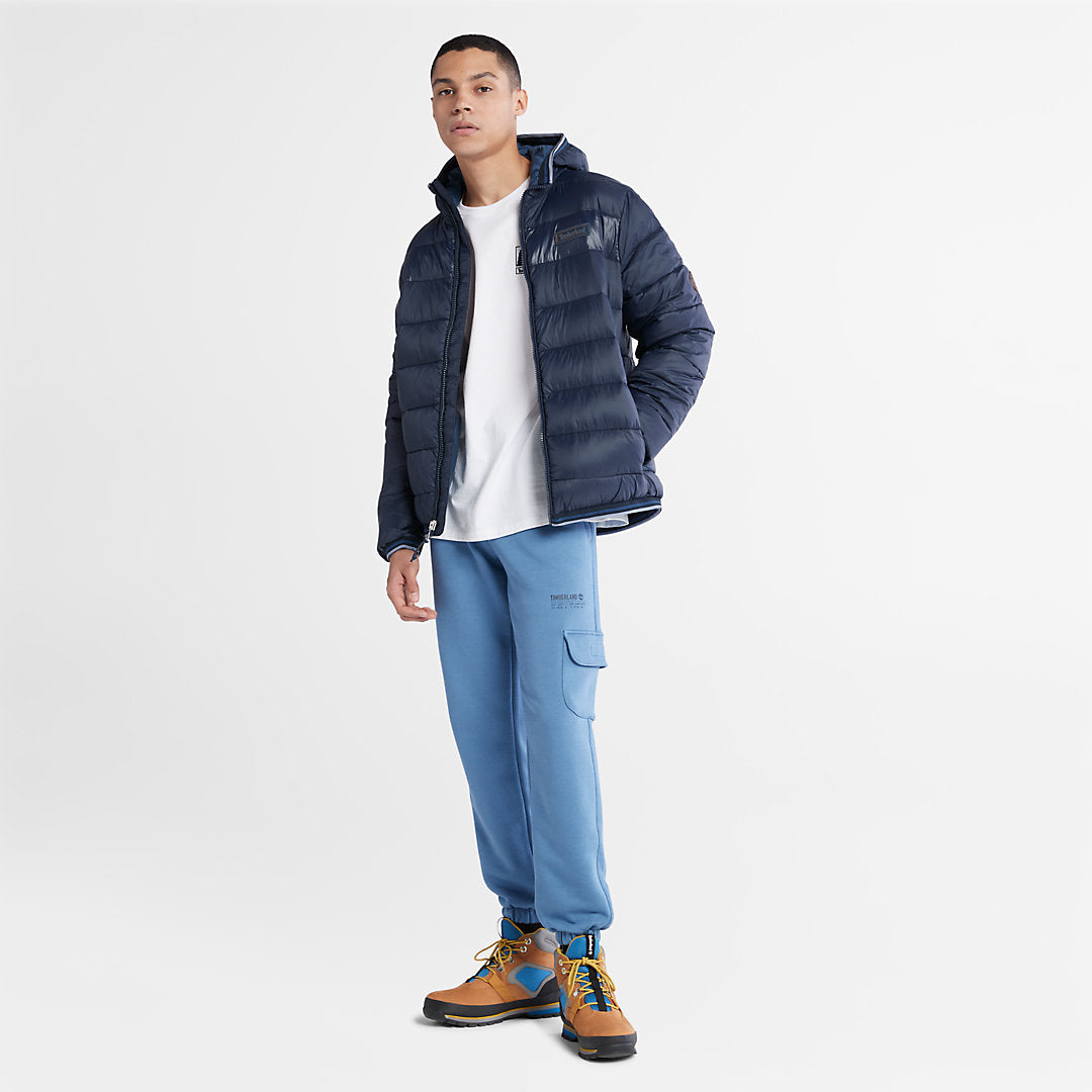 Mens Garfield Hooded Puffer Jacket for Men in Navy - Timberland