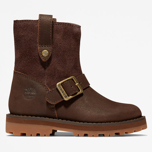 Kids Courma Kid Side-zip Winter Boot for Toddler in Dark Brown - Timberland