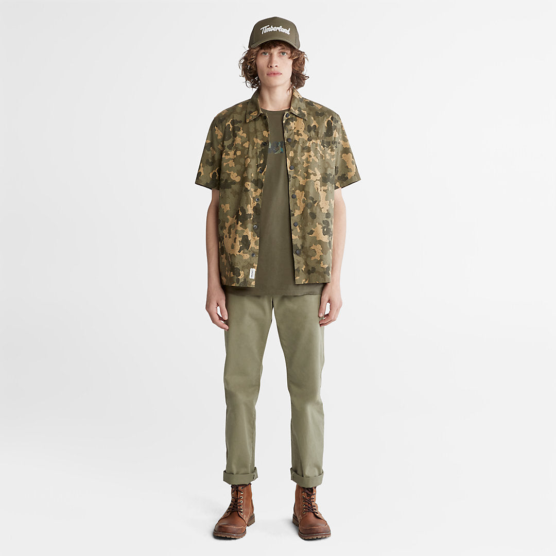 Mens Outdoor Heritage All-Over Print Shirt for Men in Camo - Timberland