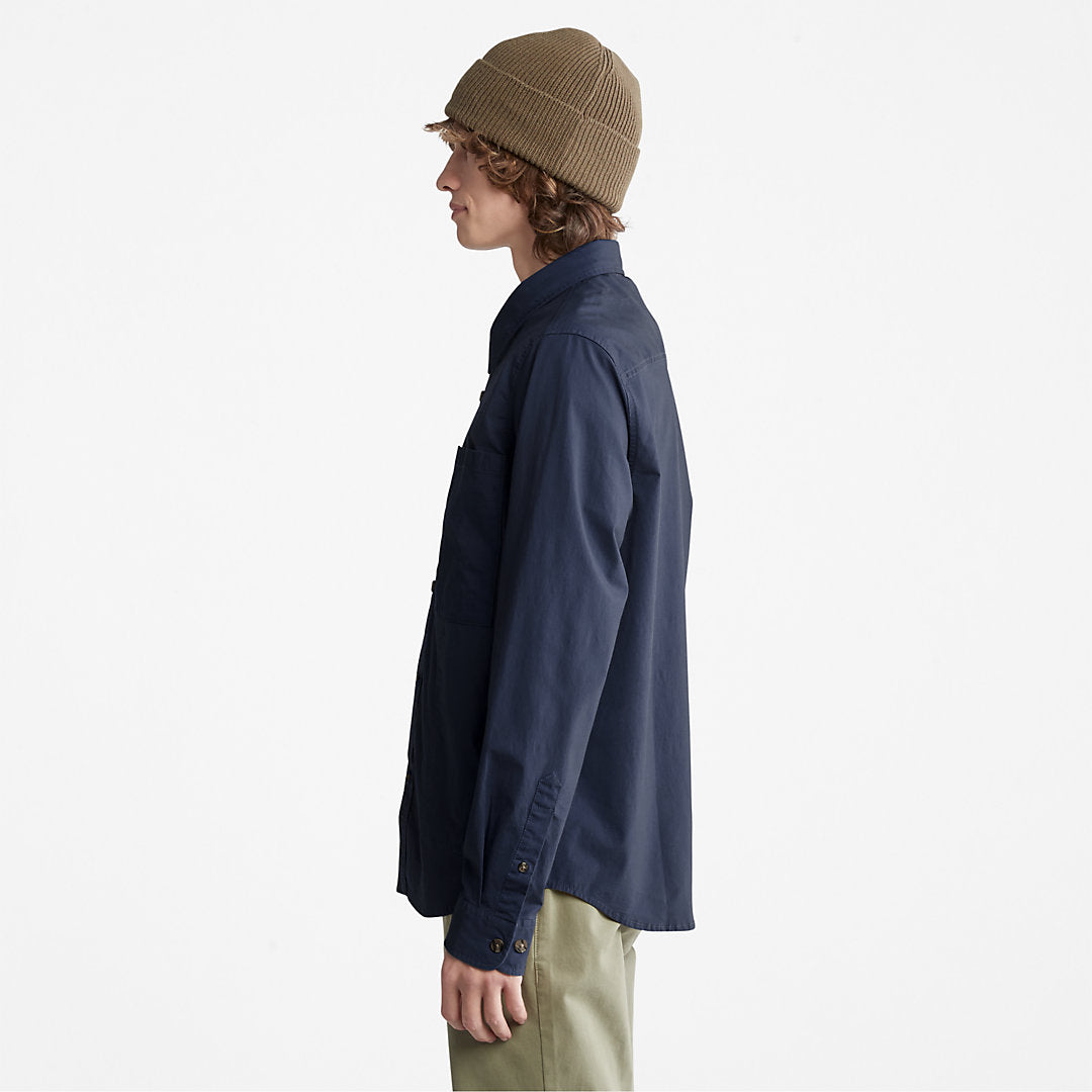 Mens Outdoor Heritage Overshirt for Men in Navy - Timberland