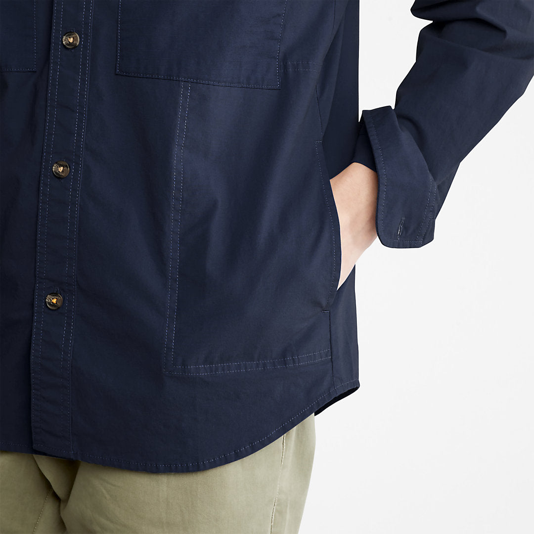 Mens Outdoor Heritage Overshirt for Men in Navy - Timberland