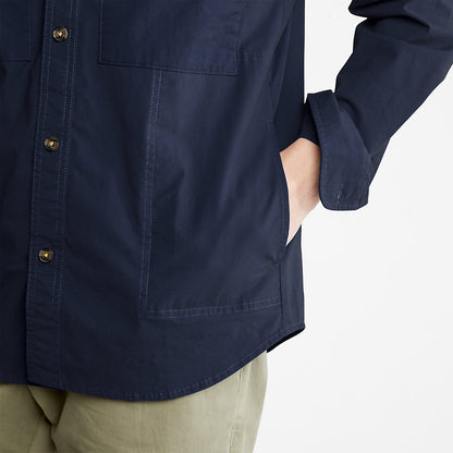 Mens Outdoor Heritage Overshirt for Men in Navy - Timberland