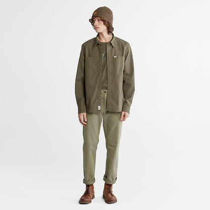 Mens Outdoor Heritage Overshirt for Men in Dark Green - Timberland