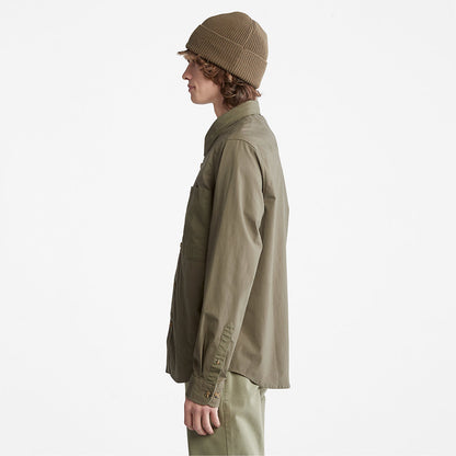 Mens Outdoor Heritage Overshirt for Men in Dark Green - Timberland