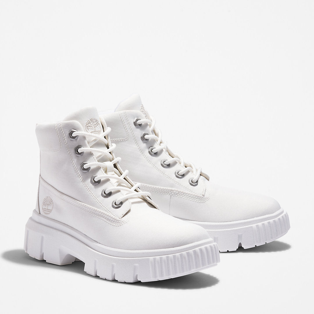 Womens Greyfield Canvas Boot for Women in White - Timberland