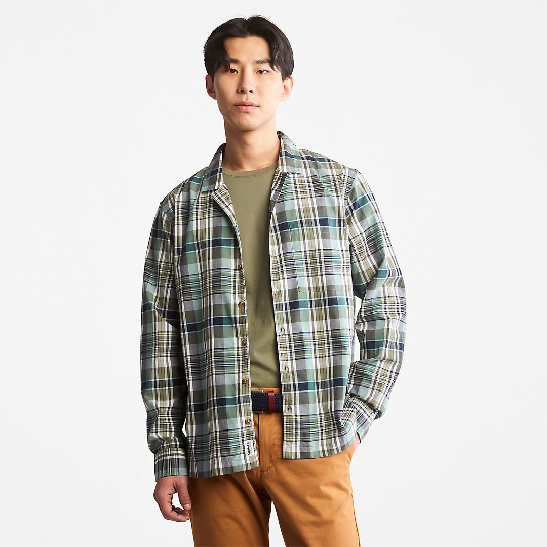 Mens Outdoor Heritage Check Shirt for Men in Green - Timberland