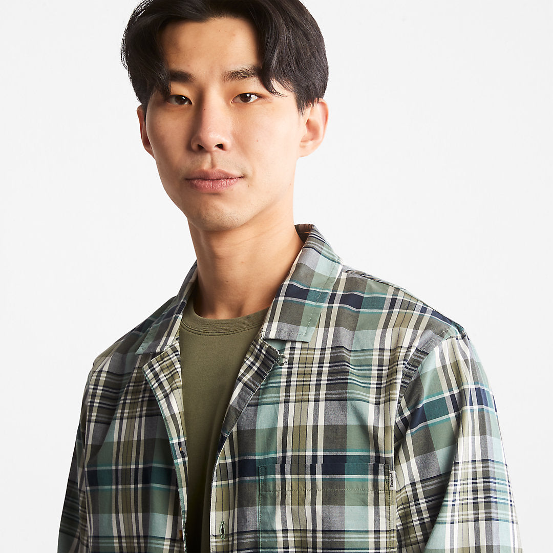 Mens Outdoor Heritage Check Shirt for Men in Green - Timberland