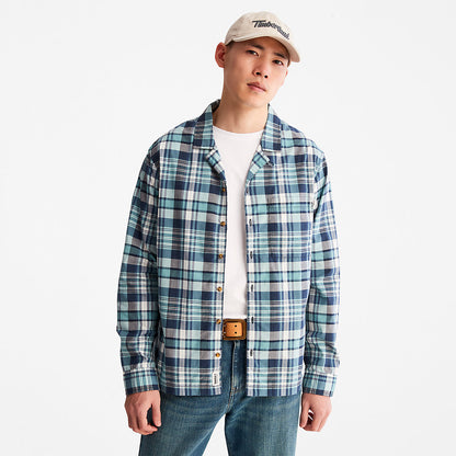 Mens Outdoor Heritage Check Shirt for Men in Blue - Timberland