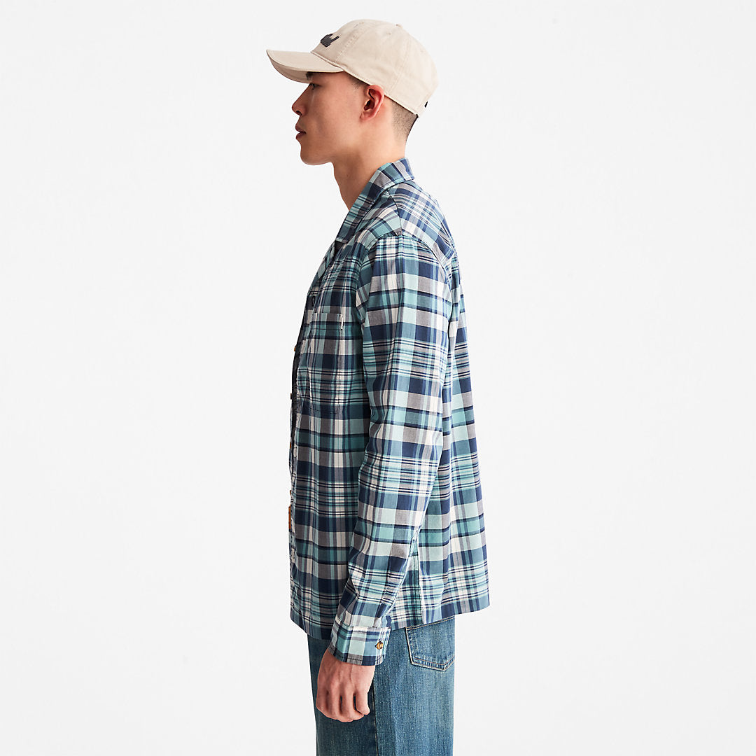 Mens Outdoor Heritage Check Shirt for Men in Blue - Timberland