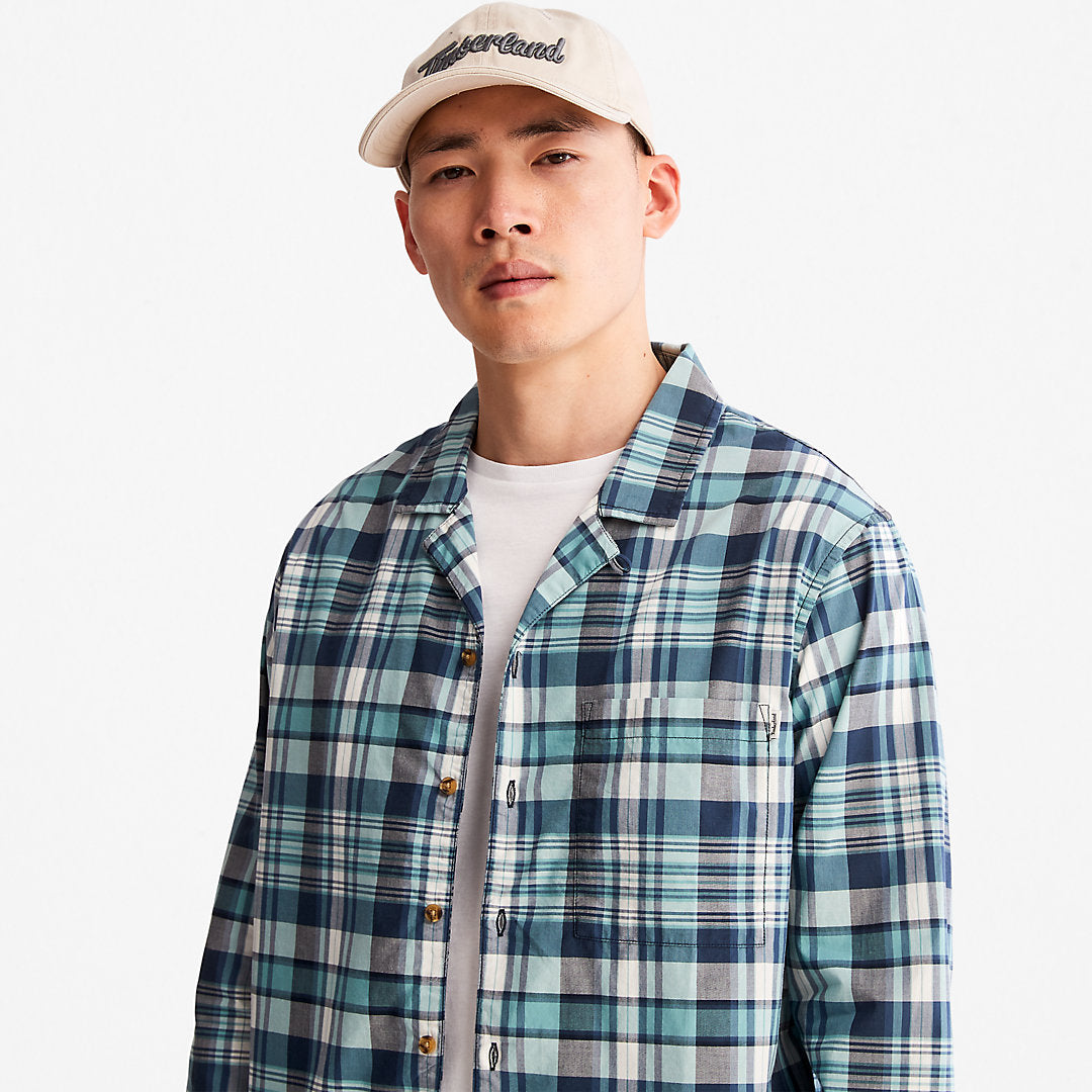 Mens Outdoor Heritage Check Shirt for Men in Blue - Timberland