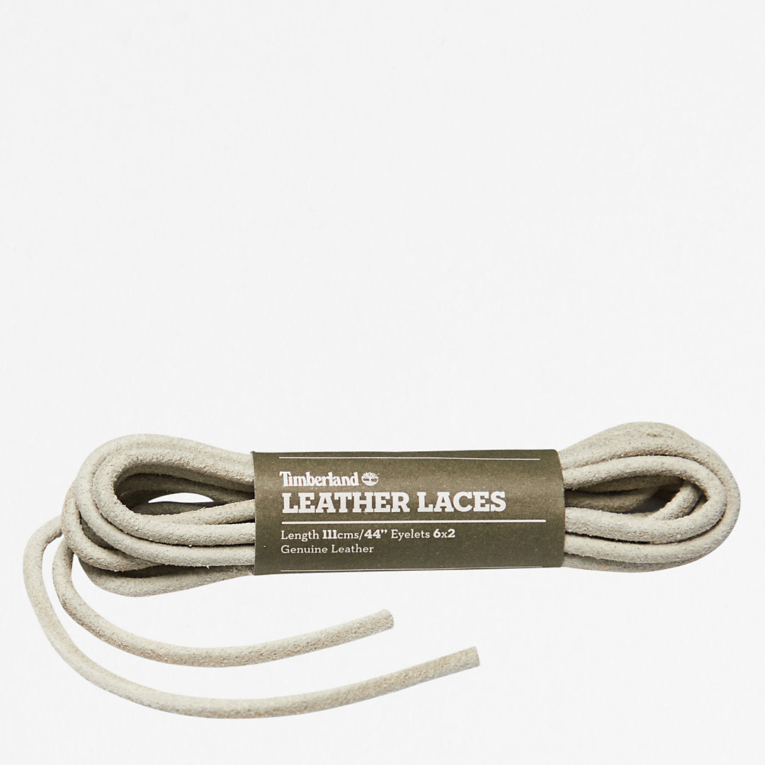 Mens 44-inch Round Rawhide Replacement Laces in Beige - Timberland