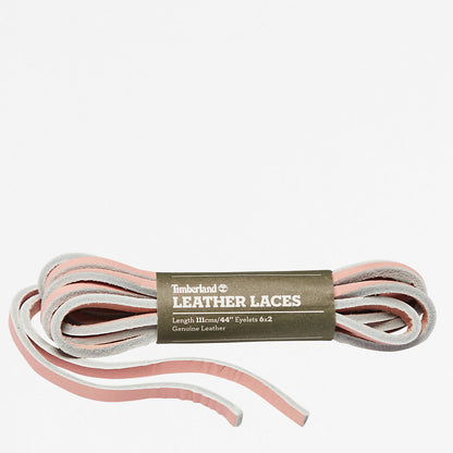 Mens 44-inch Flat Rawhide Replacement Laces in Pink - Timberland