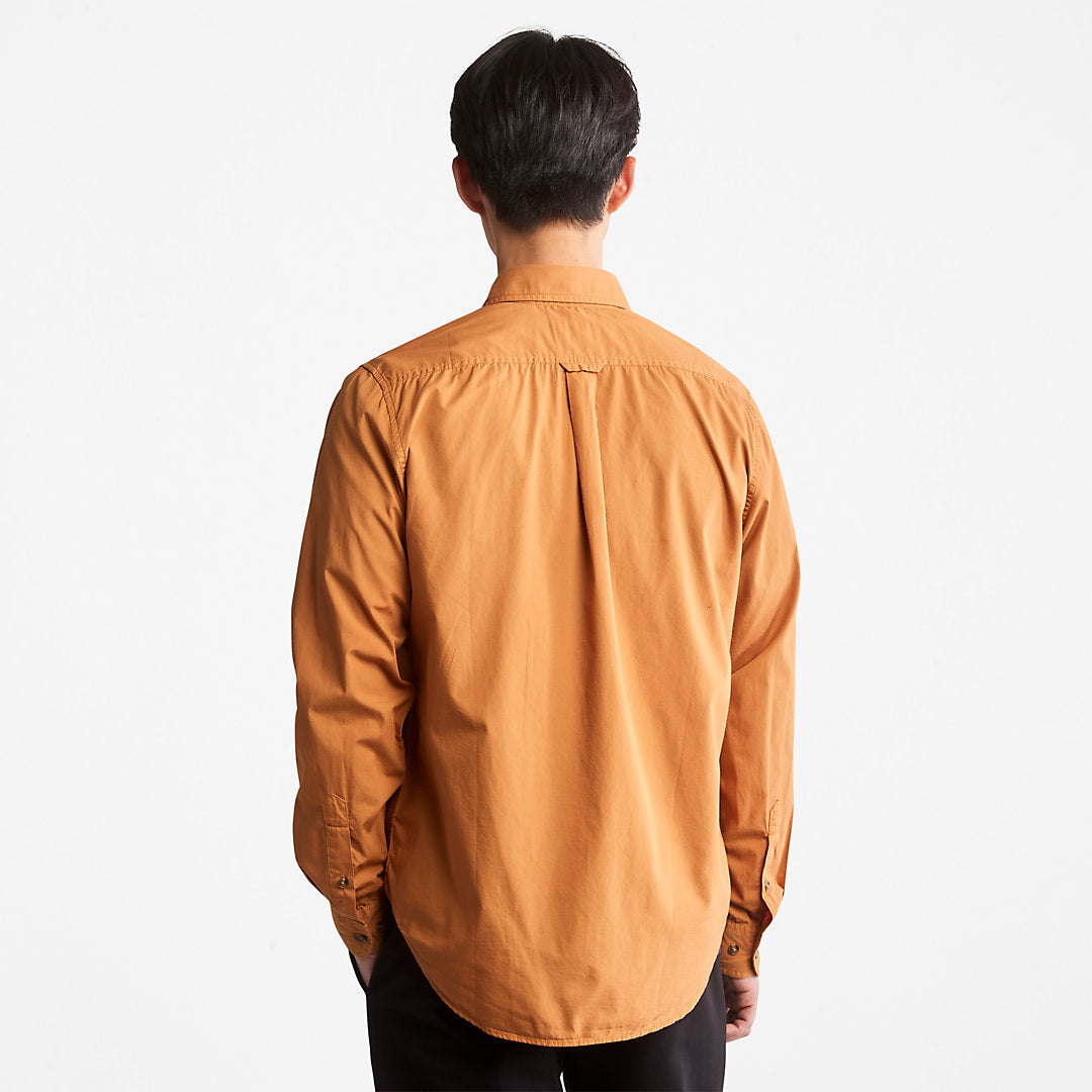 Mens Outdoor Heritage Washed Poplin Shirt for Men in Light Brown - Timberland