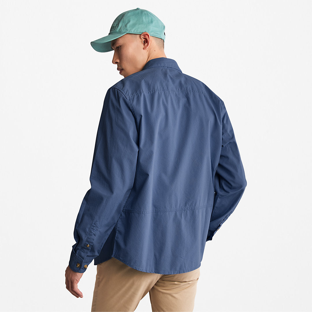 Mens Outdoor Heritage EK+ Overshirt for Men in Navy - Timberland