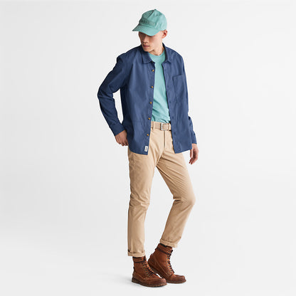 Mens Outdoor Heritage EK+ Overshirt for Men in Navy - Timberland