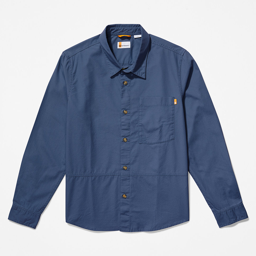 Mens Outdoor Heritage EK+ Overshirt for Men in Navy - Timberland