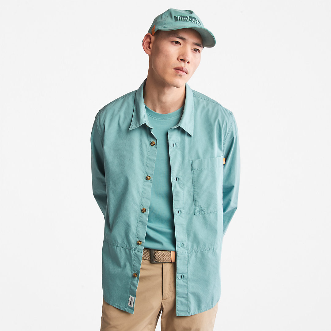 Mens Outdoor Heritage EK+ Overshirt for Men in Blue - Timberland